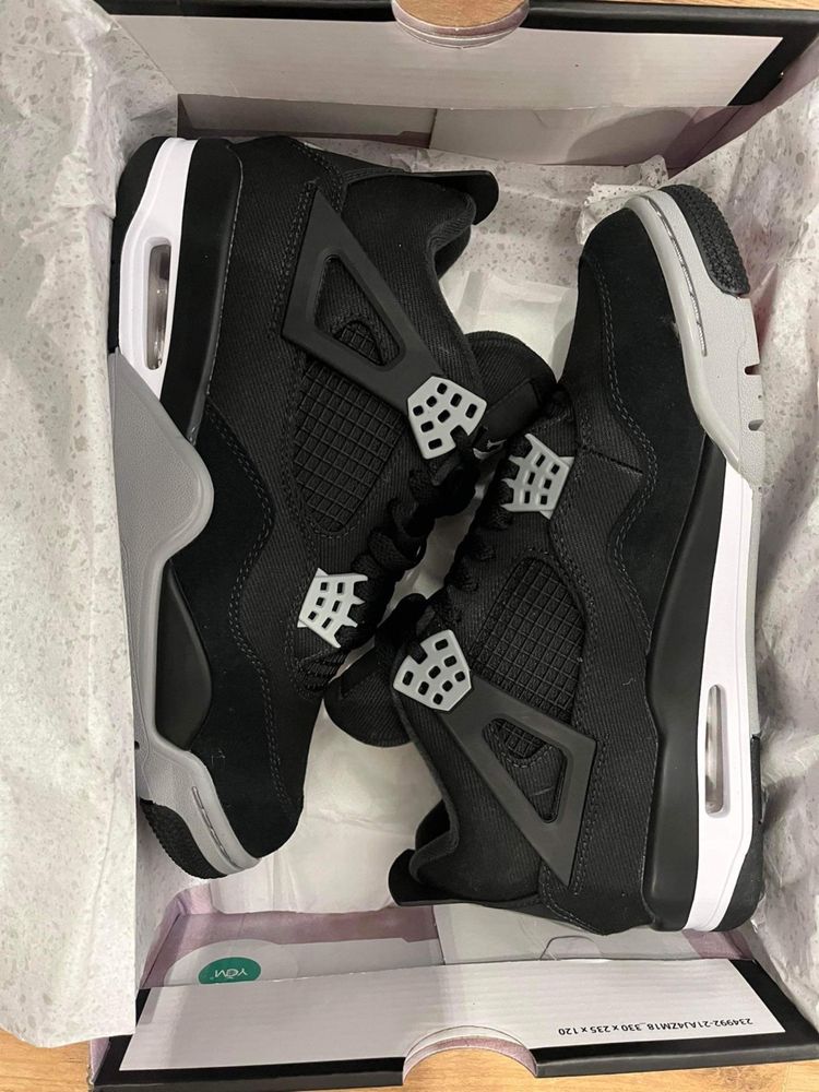 Jordan 4 Black Canvas