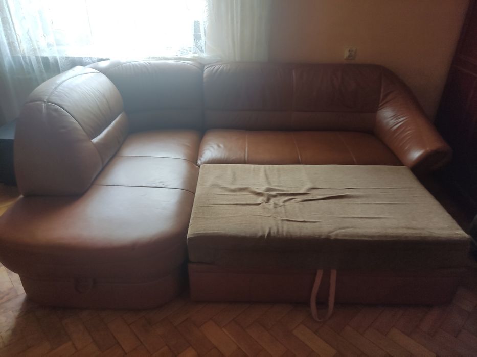 Narożnik skórzany + fotel