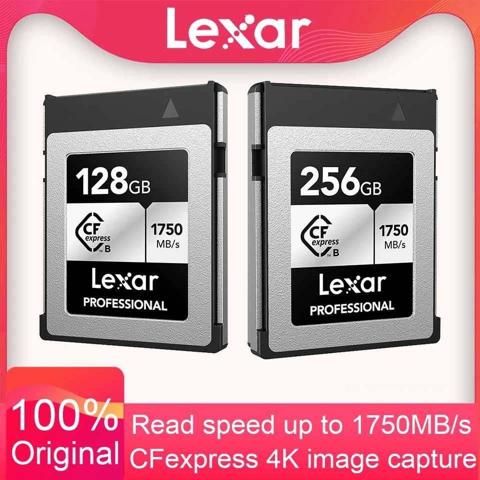 Карта памяті Lexar 128Gb CFexpress B SanDisk Extreme Kingstone Samsung