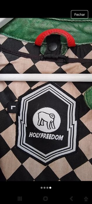 Casaco de pele para mota Holyfreedom