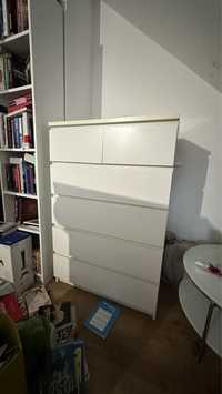 Komoda z szufladami IKEA MALM 125x50x50 cm