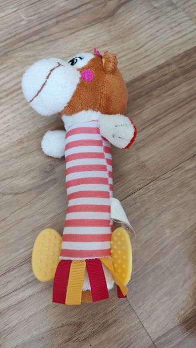 Zestaw zabawek niemowlęcych grzechotki gryzaki szeleściaki sensoryczne
