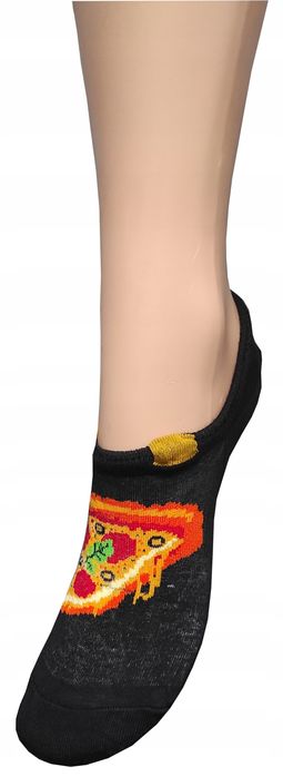 Stopki Skarpetki Bawełniane Damskie Fast Food 39-41 5-Par Silikon