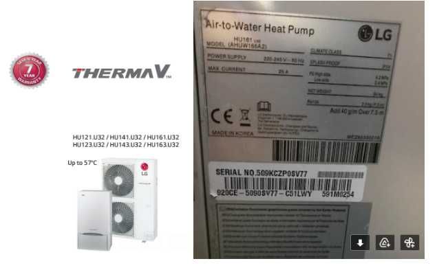 Descida de preço! Vendo LG Therma V Hydrosplit