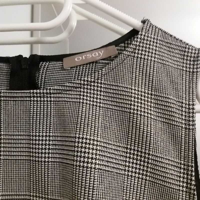 Sukienka Orsay ołówkowa na lato w kratkę casual S lub XS