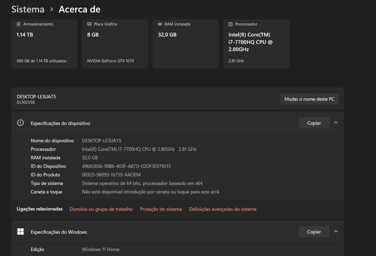 Pc gamer Asus ROG GL502VSK