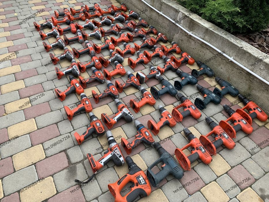 Шуруповерт, дрель, шурупокрут, Black Decker, Bosch, DeWalt