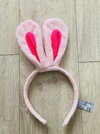 Opaska uszy królika różowe