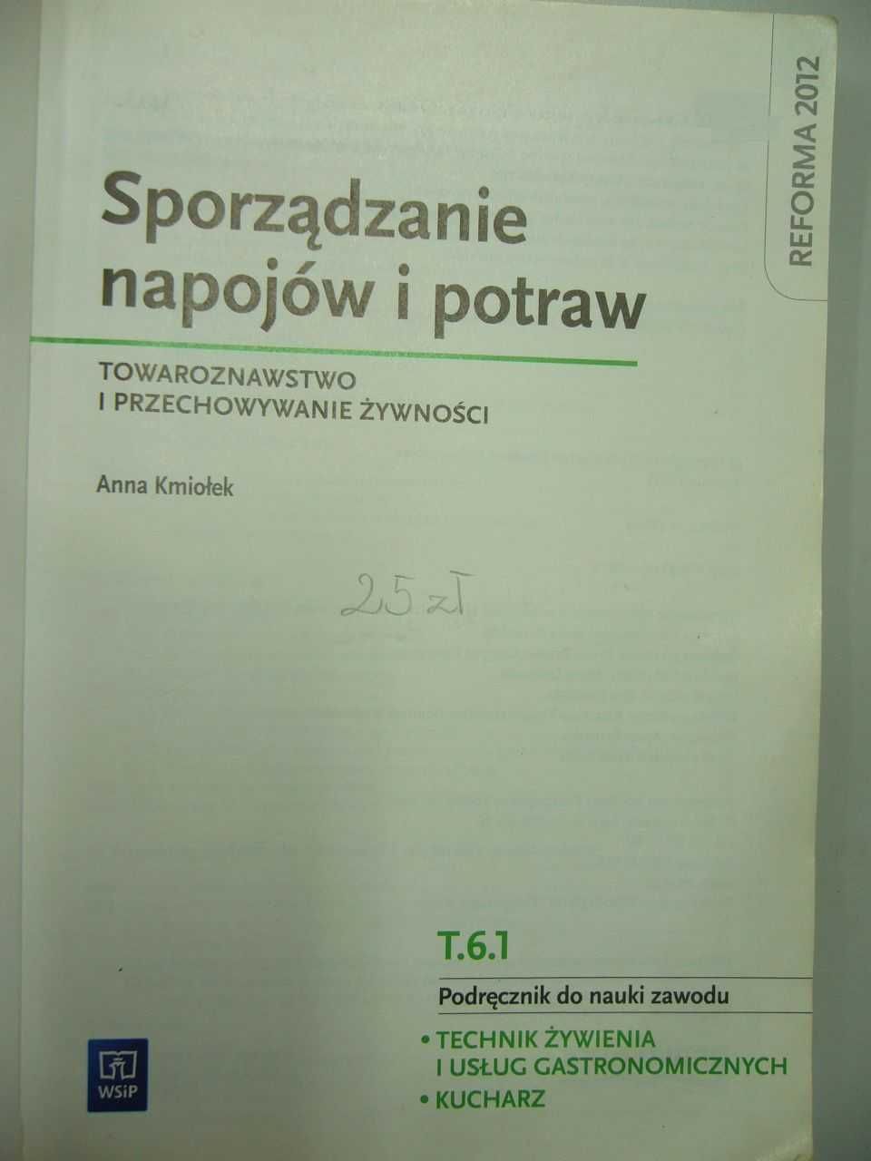 Sporządzanie napojów i potraw podręcznik