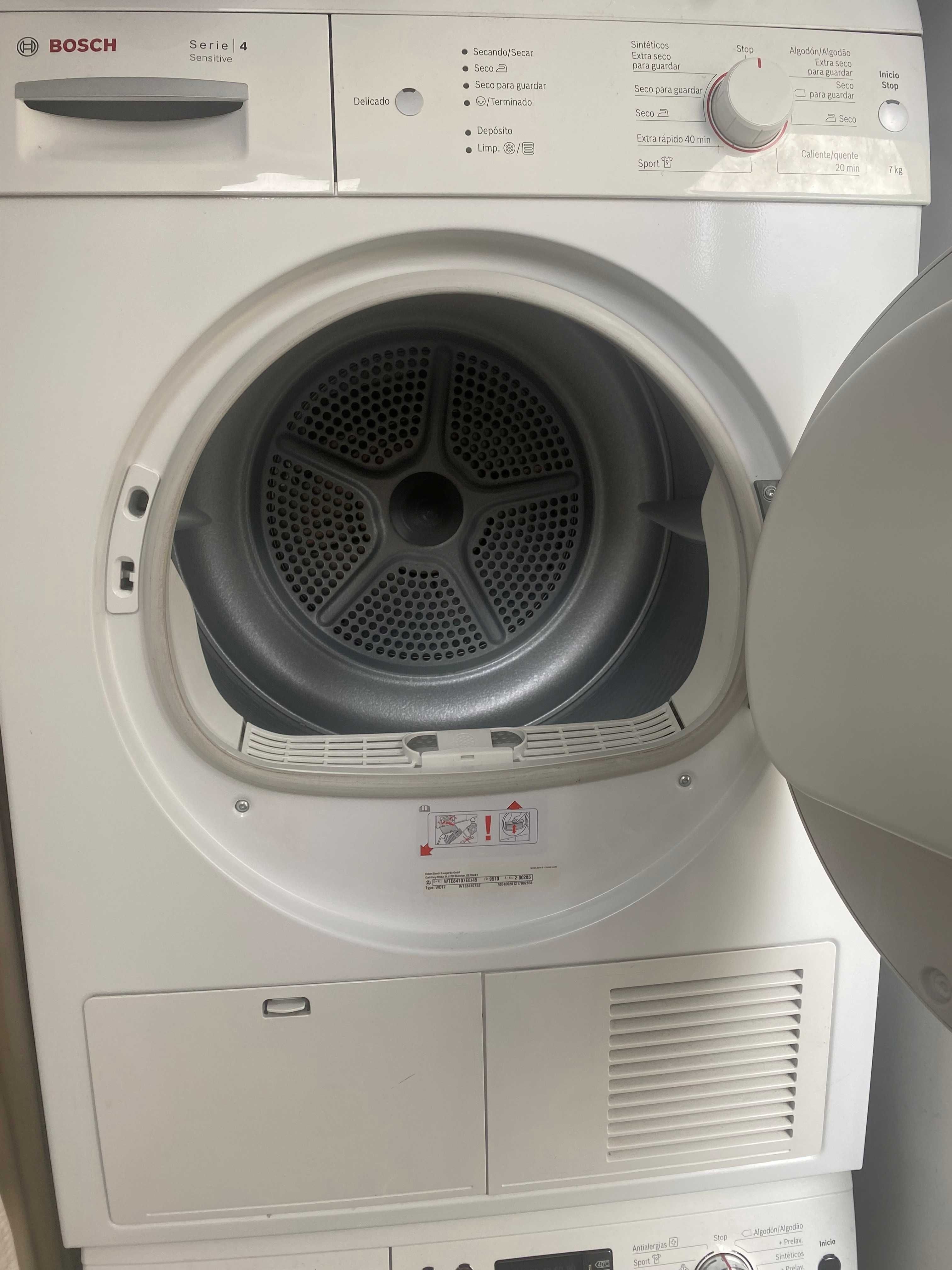 maquina secar bosch serie 4 sensitive 7 kg como nova
