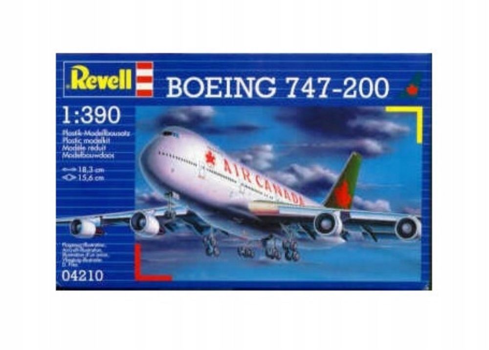 Model do sklejania samolot Boeing 747, Revell 04210