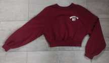Bordowa bluza Bershka S