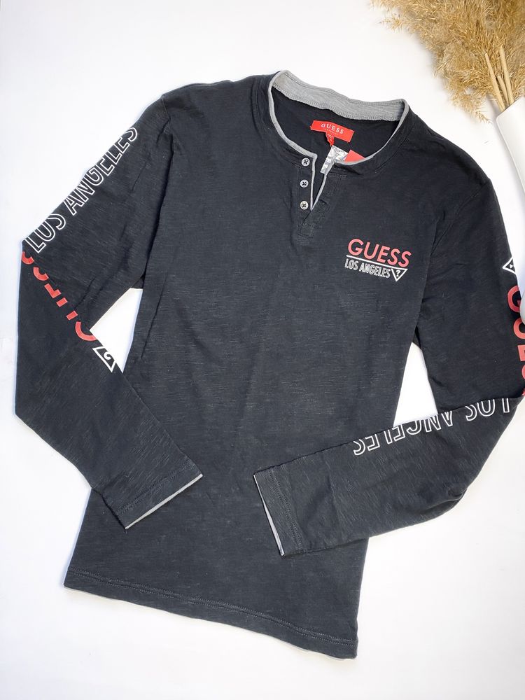GUESS ОРИГІНАЛ Чоловіча кофта розмір XL / поло лонгслів футболка
