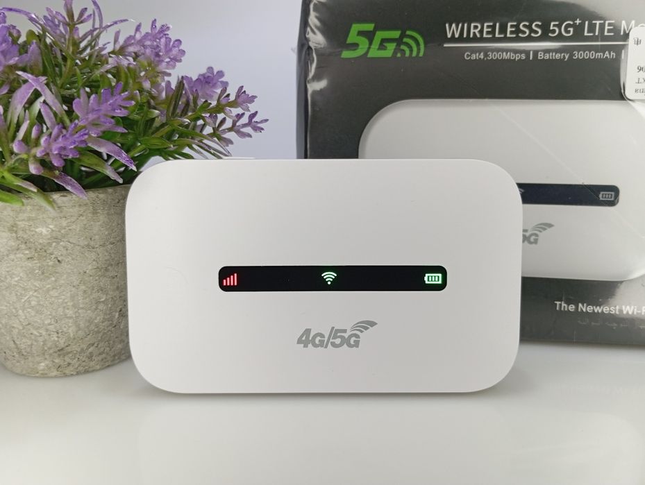 ‼️Портативний модем M6 з LED-дисплеєм 4G LTE роутер 3000mAh 300Mbps ‼️