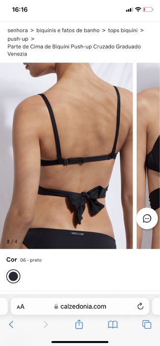 Biquini amarelo calzedonia