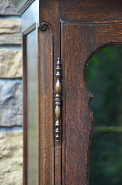 Witryna biblioteka stylowa dębowa klasyczna ludwik