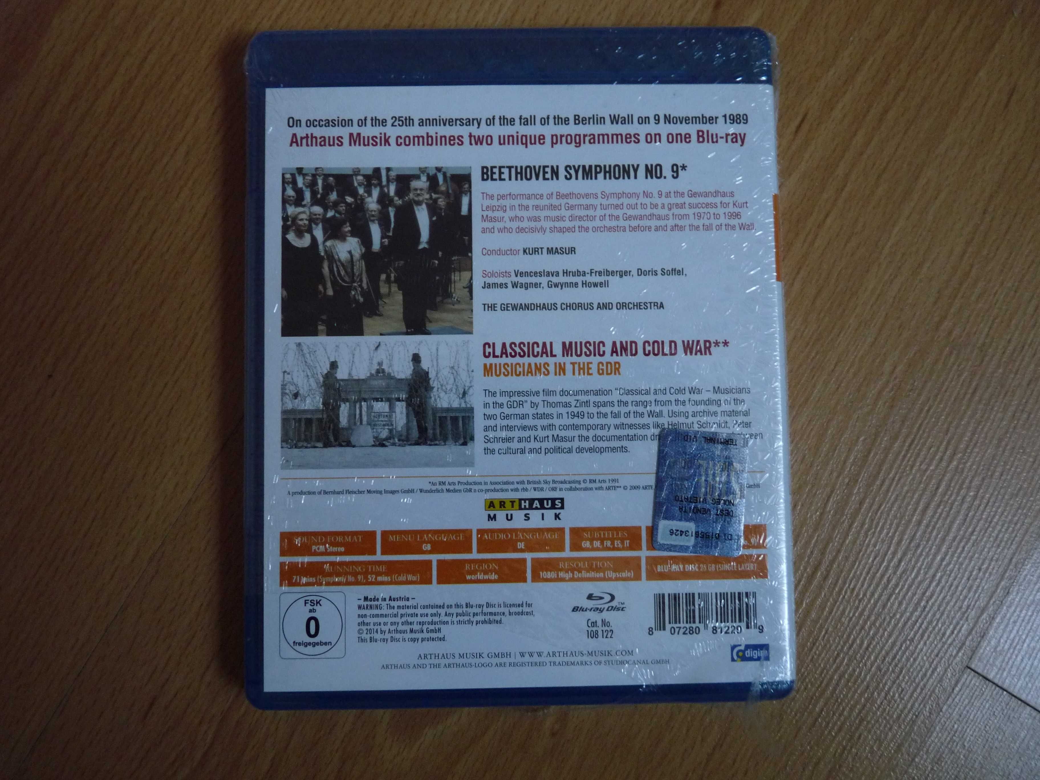 Beethoven Symphony No .9 Ode To Freedom    BLU RAY   FOLIA