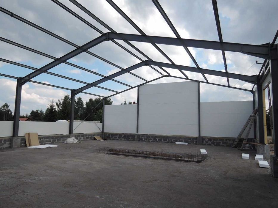 Konstrukcja Stalowa hali hala wiata 15m20m5m