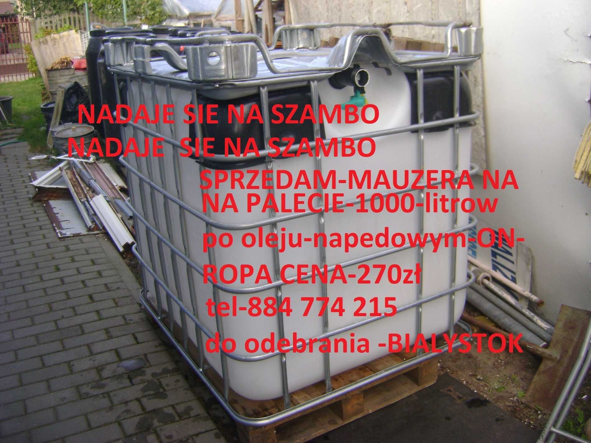 Sprzedam beczki plastikowe -250-litrow na szambo na wode na deszczowke
