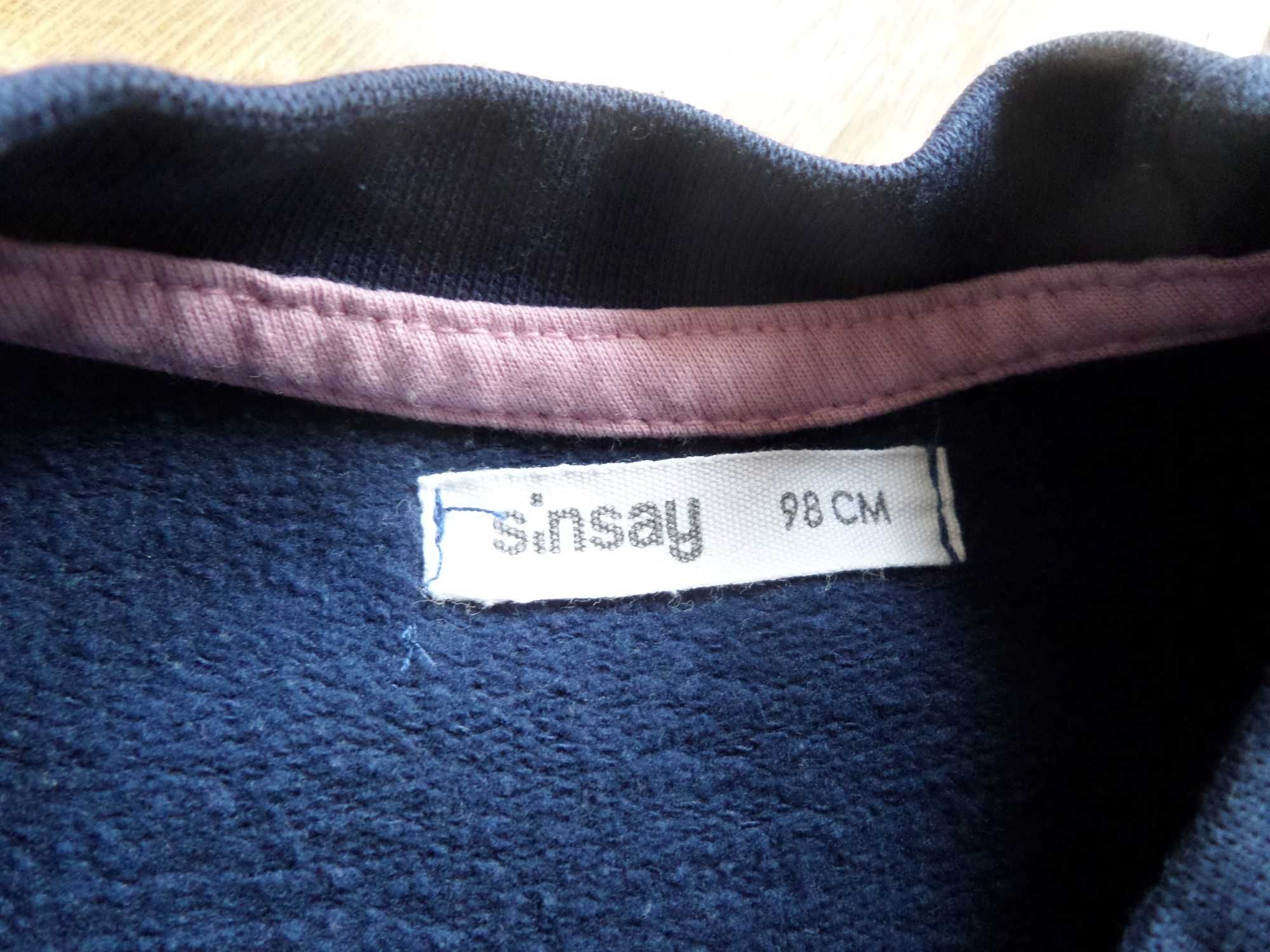 Granatowa bluza firma sinsay rozmiar 98 stan idealny