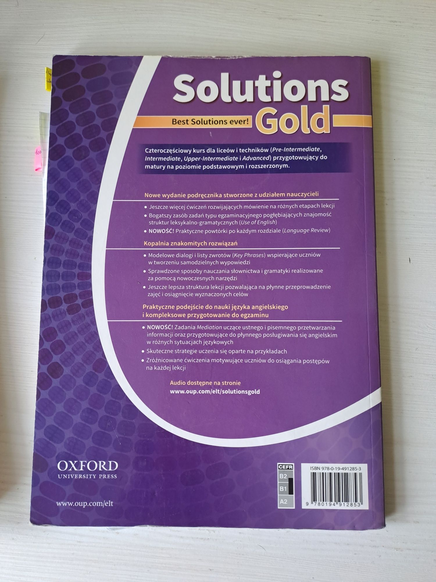 Podręcznik język angielski - Solutions Gold