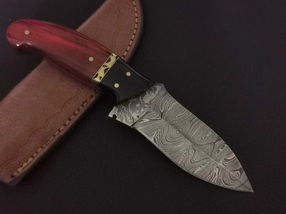 NÓŻ DAMAST kuchenny myśliwski stal damasceńska 20cm. ręcznie kuty