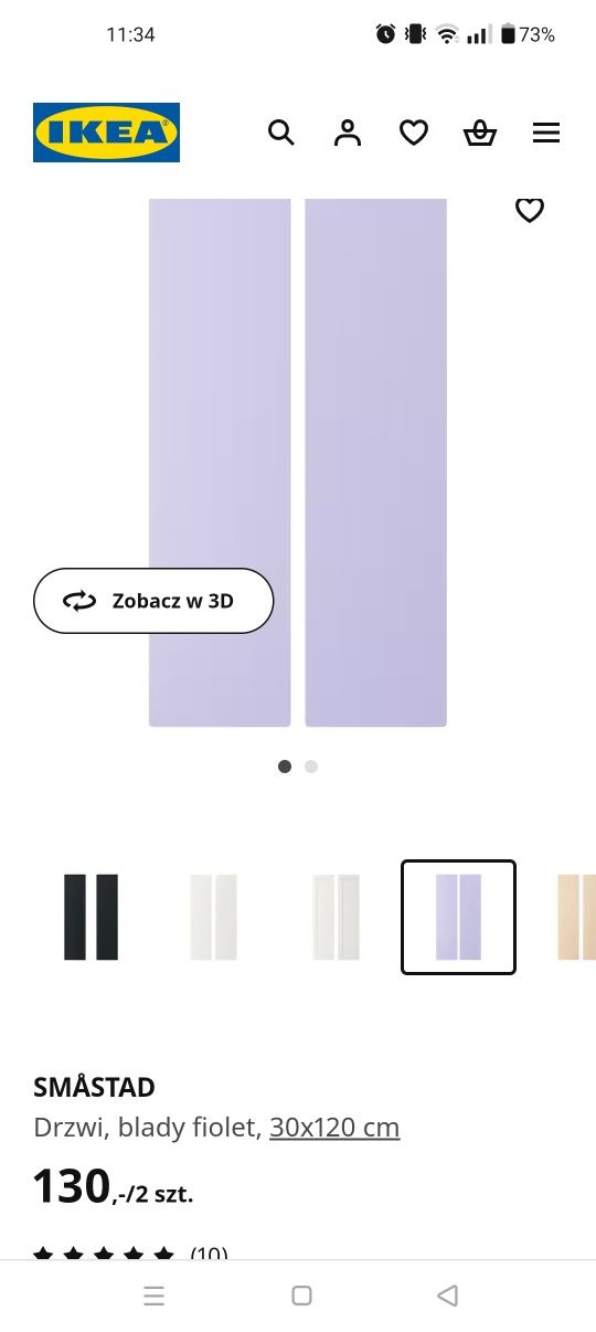 Nowe drzwi SMASTAD 2 szt. Ikea
