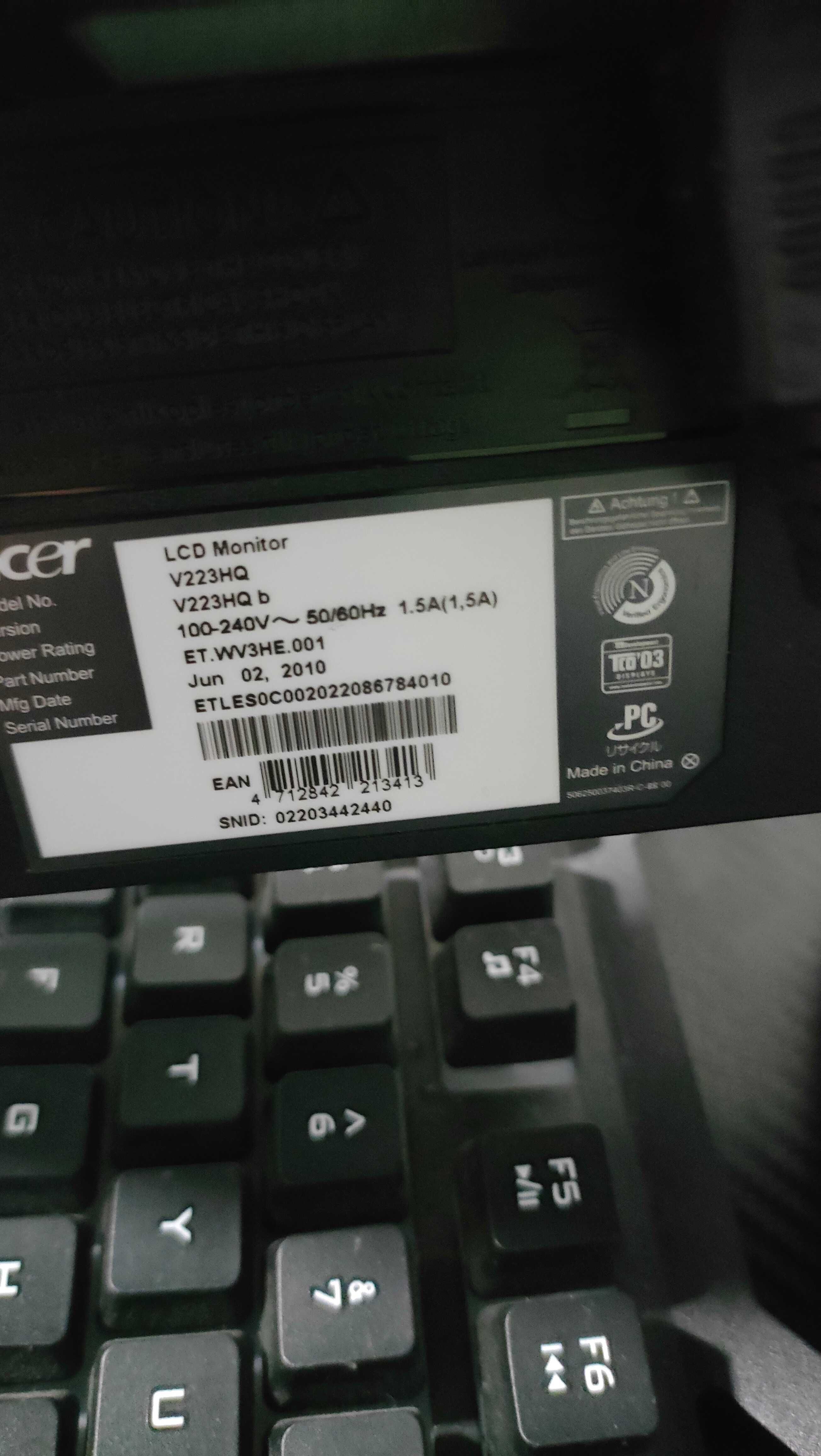 Monitor LCD Acer 22''