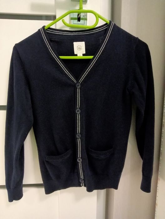 Sweter rozpinany dla chłopca, rozmiar 134