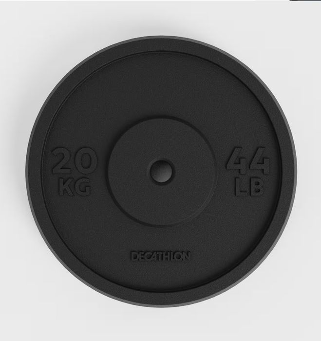 Disco de musculação 20kg de ferro fundido