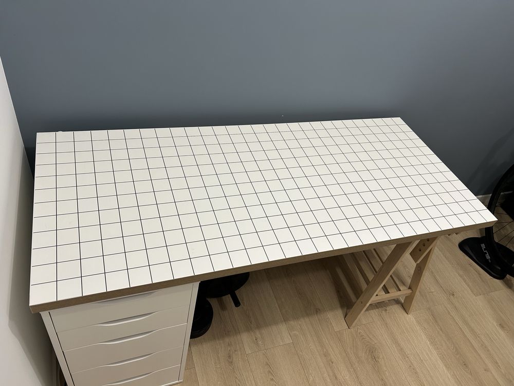 Biurko Ikea 140x60 Alex Mittback Lagkapten