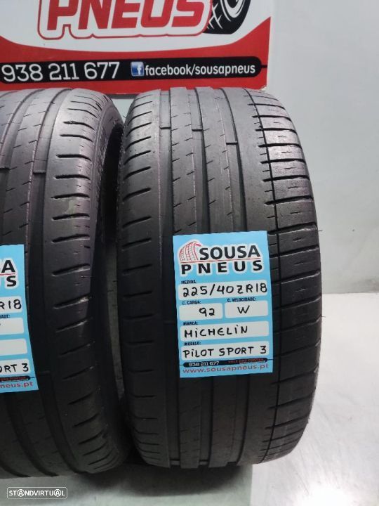 2 pneus semi novos 225-40r18 michelin - oferta dos portes 100 EUROS