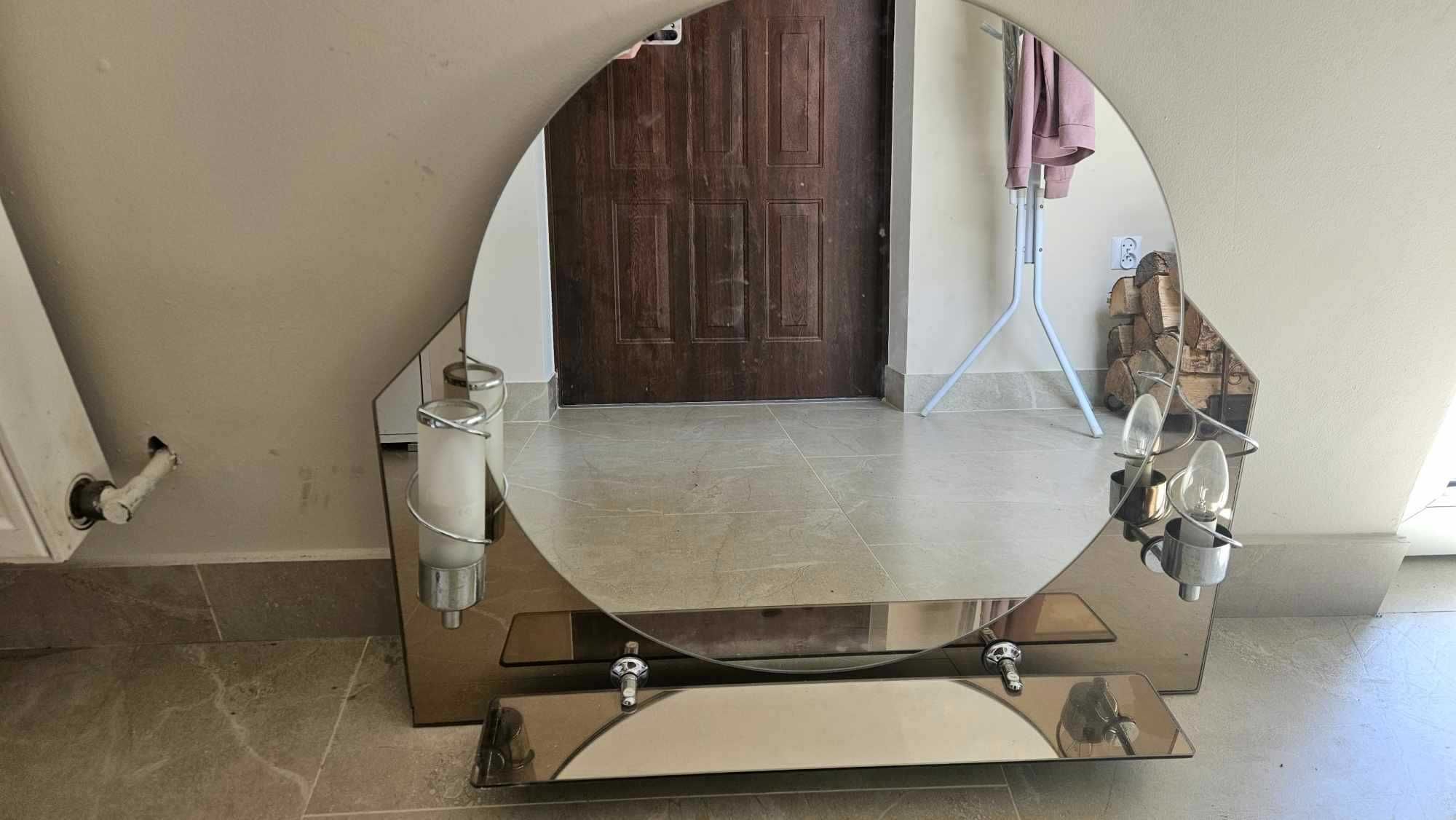 lustro do łazienki z półką