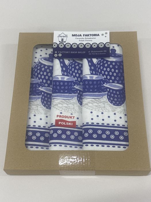 Zestaw 3 szt ściereczek Kuchennych Bolesławiec