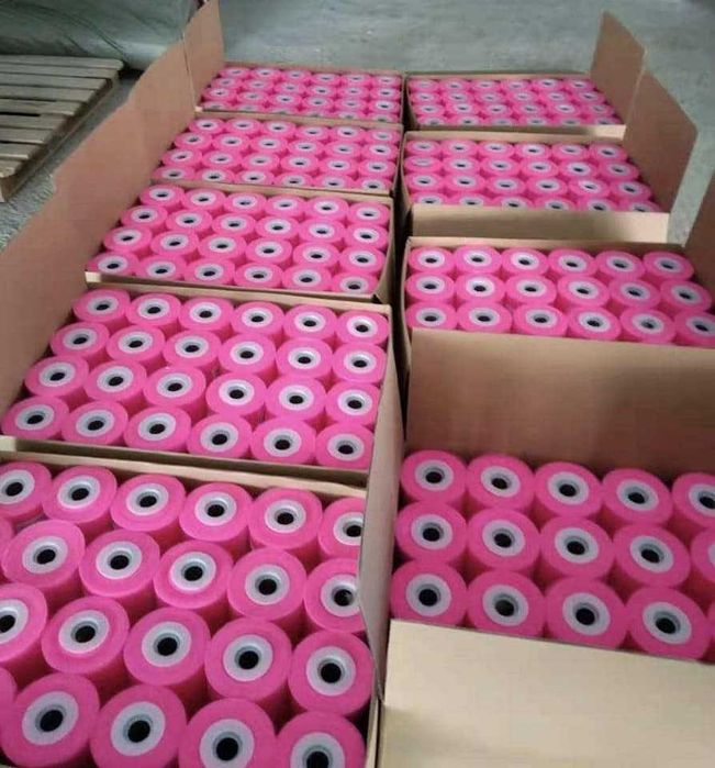 Tiul na rolce karton 48 rolek 100mx48szt 15cm różowy nylonowy do Tutu