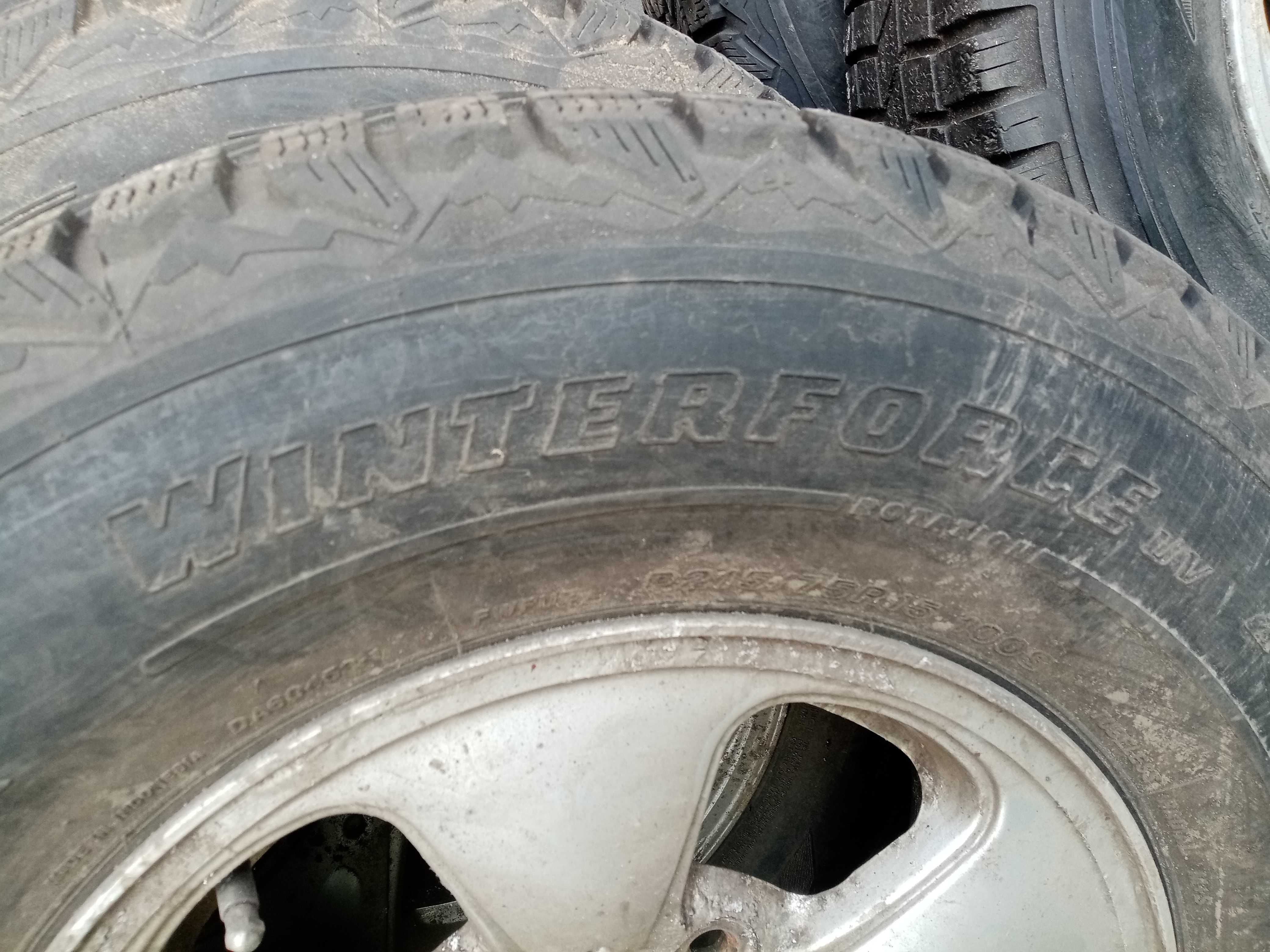 Комплект Диски с резиной firestone winterforse P215/75R15 Kia sportage