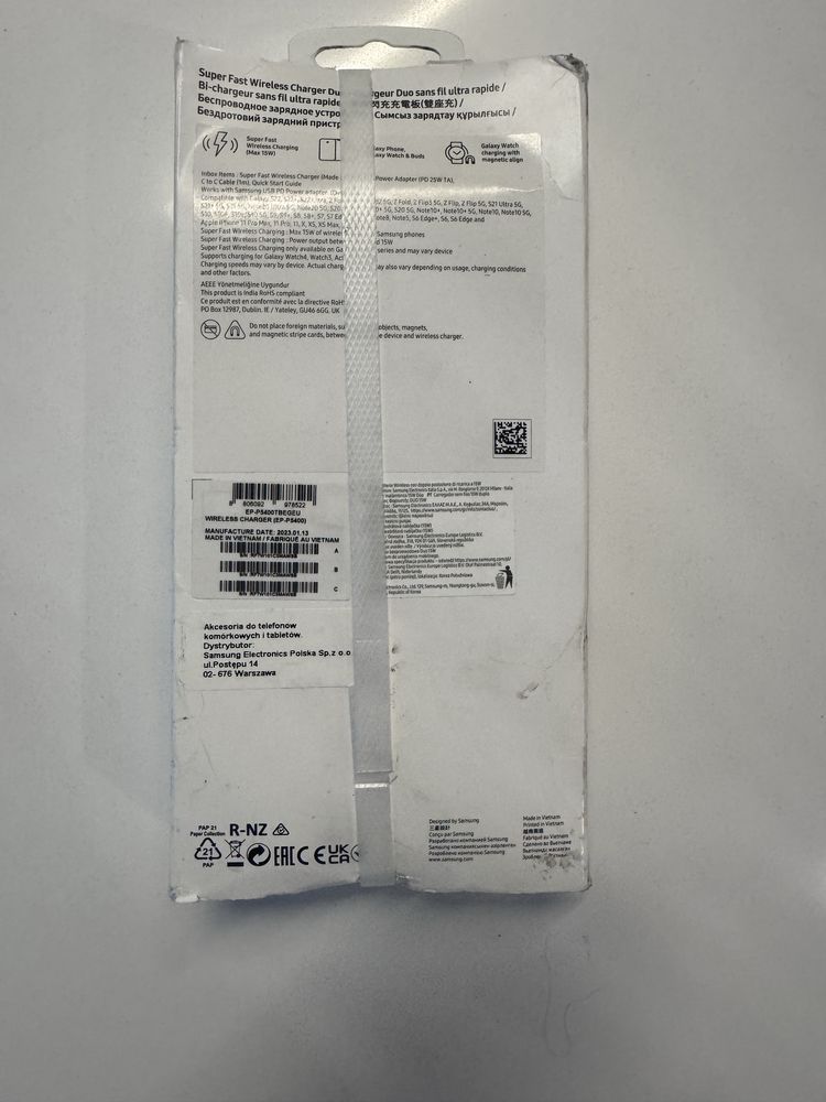 NOWA ładowarka indukcyjna Samsung EP-P5400 duo PL sklep gwarancja