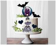 topper na tort Wednesday Addams