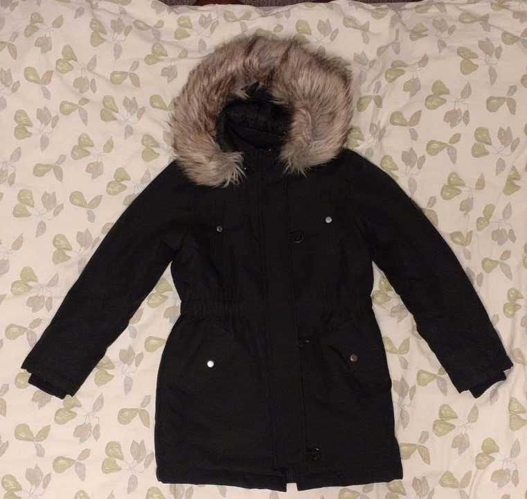 Kurtka czarna KIDS Only płaszcz zimowy rozmiar 146 Zalando