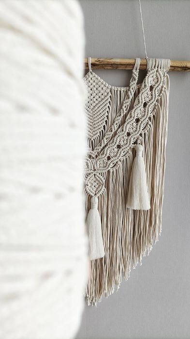 Панно макраме.Декор на стіну в Бохо стилі.Еко декор