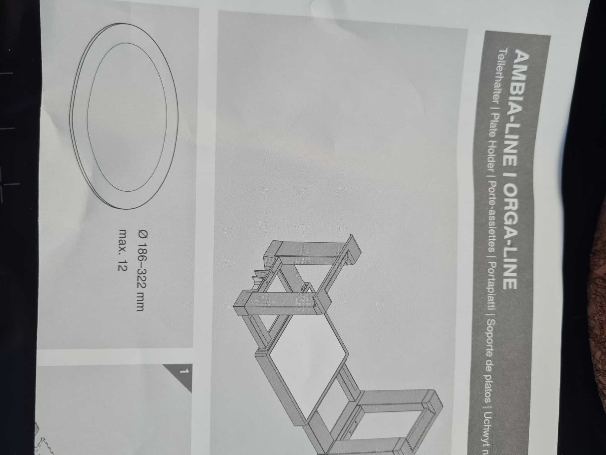 Blum orga-line uchwyt na talerze.