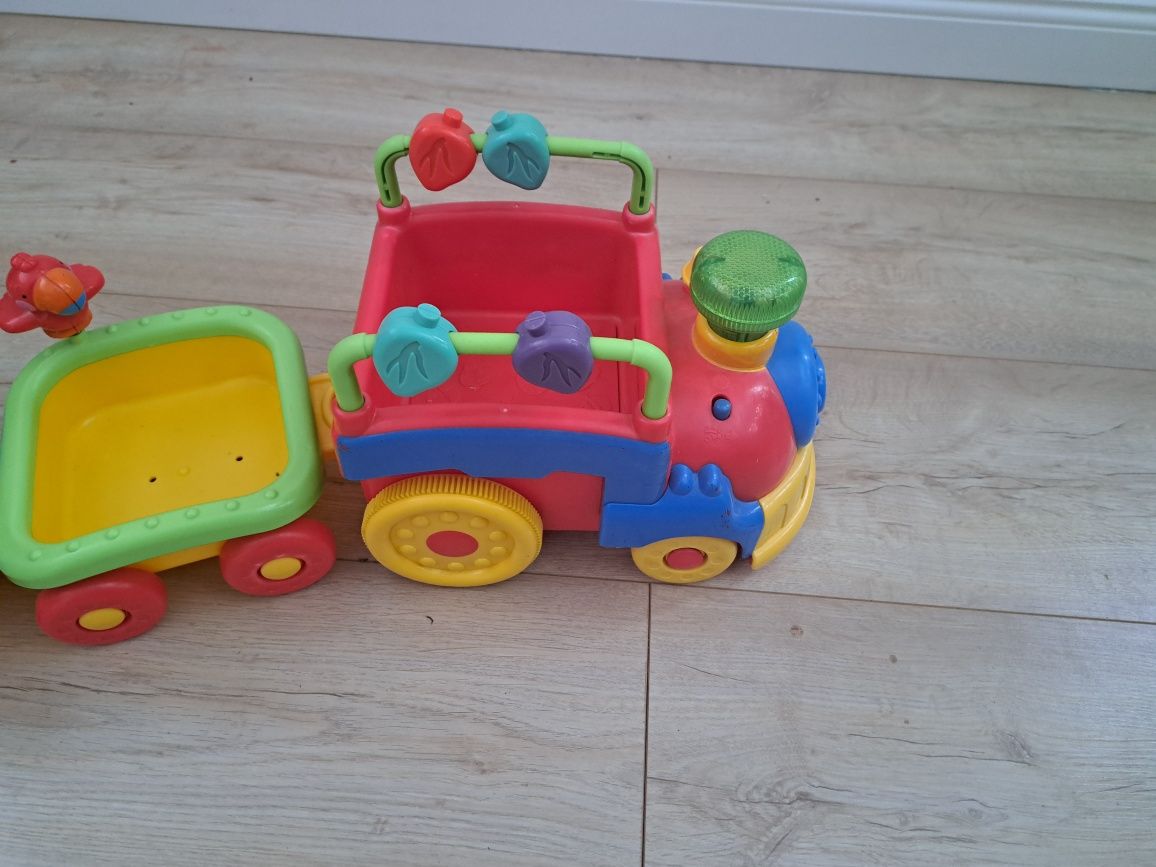 Samochodzik Fisher Price dla dzieci do zabawy, samochód z przyczepką