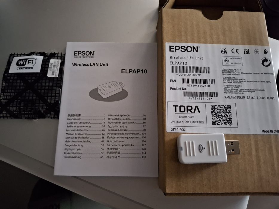 Epson Adapter WiFi ELPAP10 do projektorów USB 2.0 bezprzewodowy