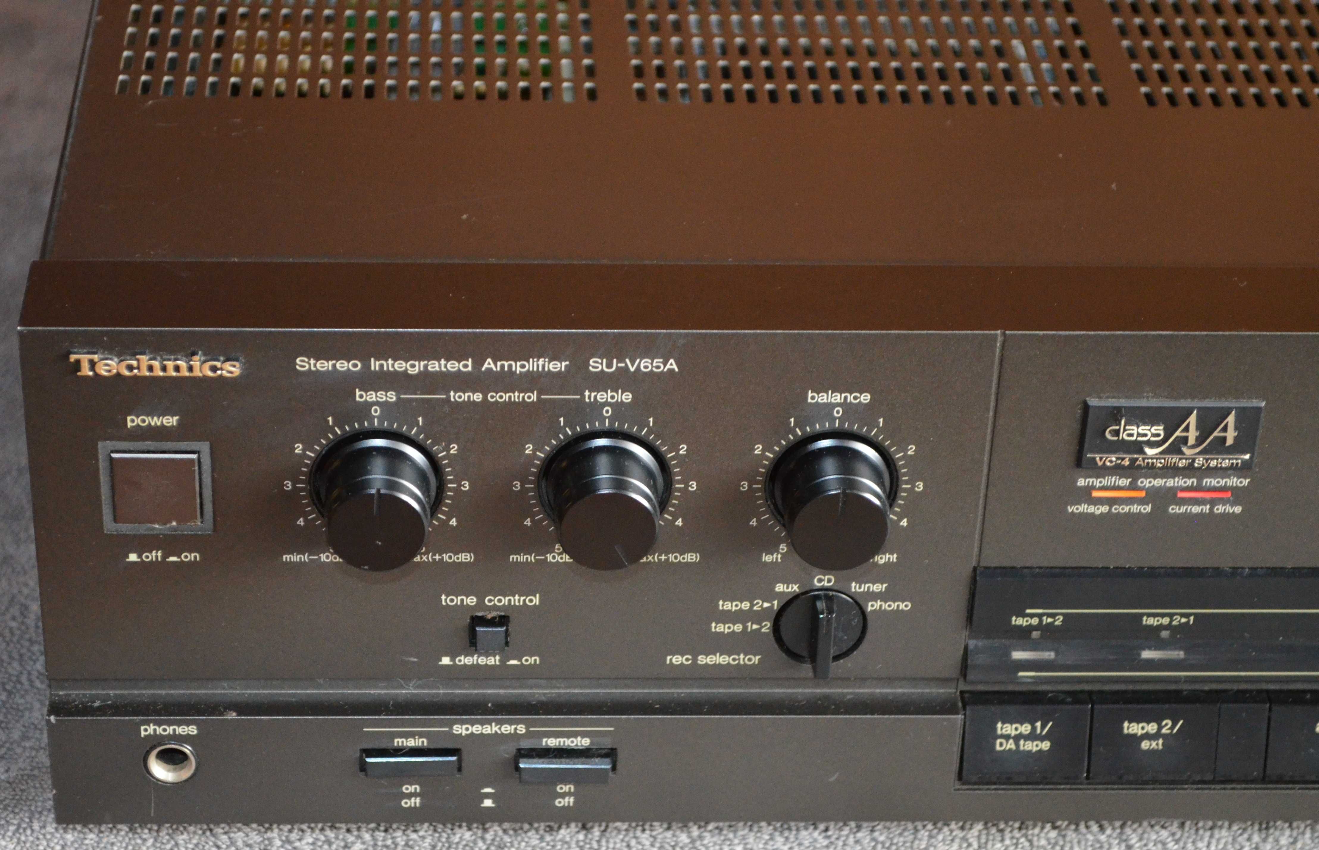 TECHNICS SU-V65A Potężny wzmacniacz stereo Class AA 2x190w