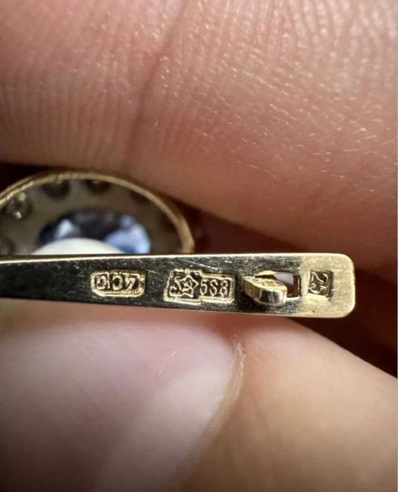 Кульчики. Золото . 583.