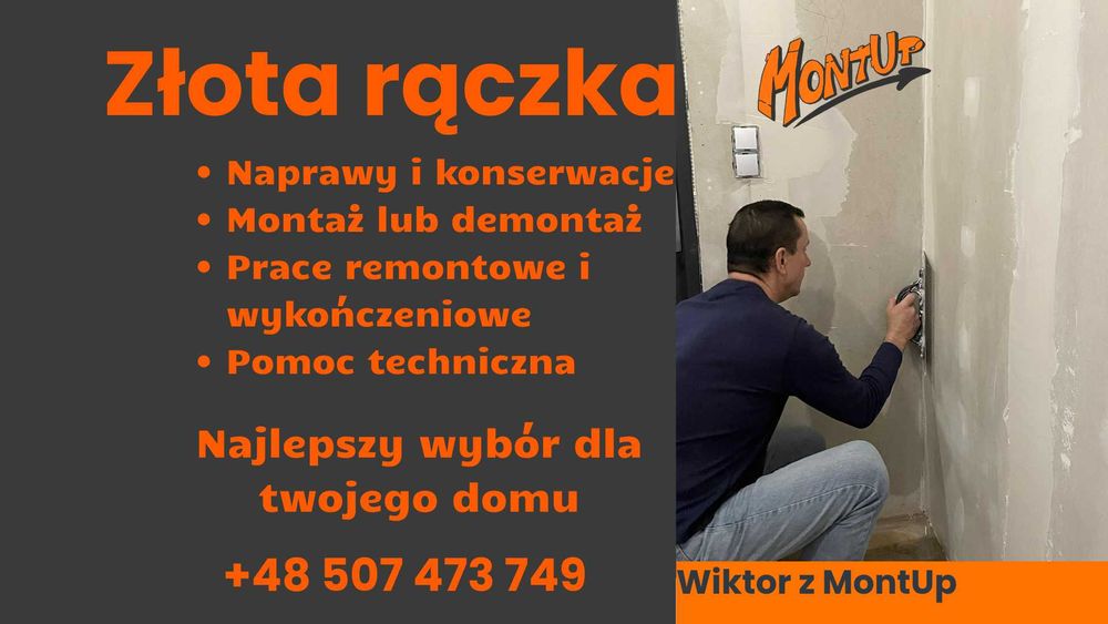 Złota Rączka Łódź – MontUp | Remonty, Naprawy, Montaż