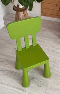 Krzesło dla dzieci krzesełko mammut ikea zielone