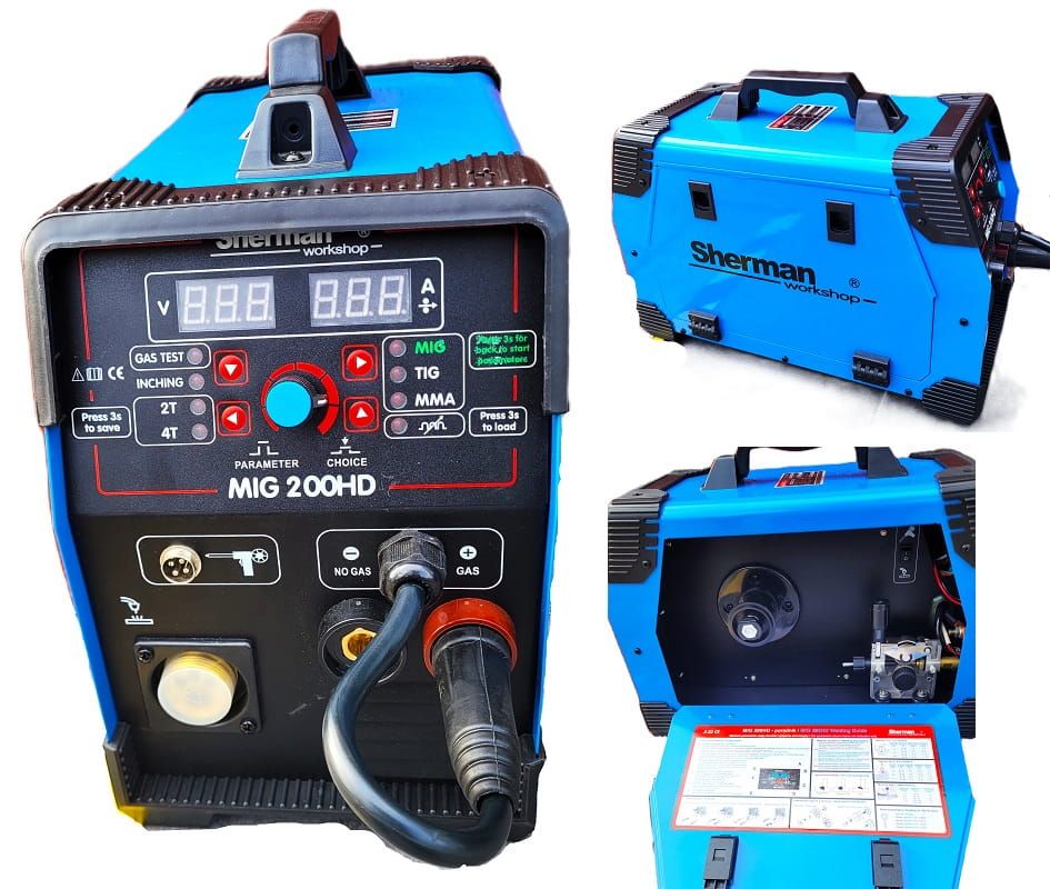Migomat 200HD Sherman 3w1 Tig Mig Mma Synergia