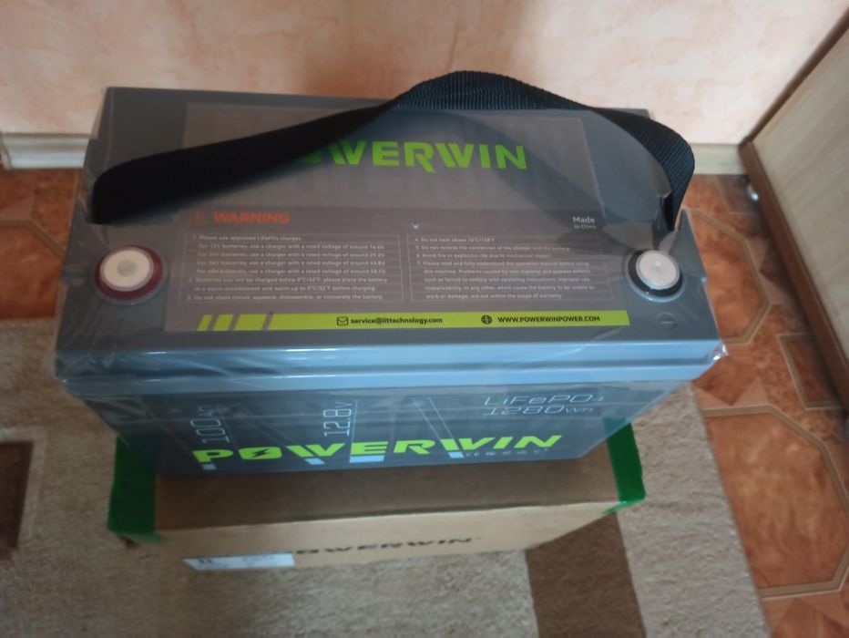 Акумулятор POWERWIN BT100 12V 100Ah 1280Wh LiFePO4