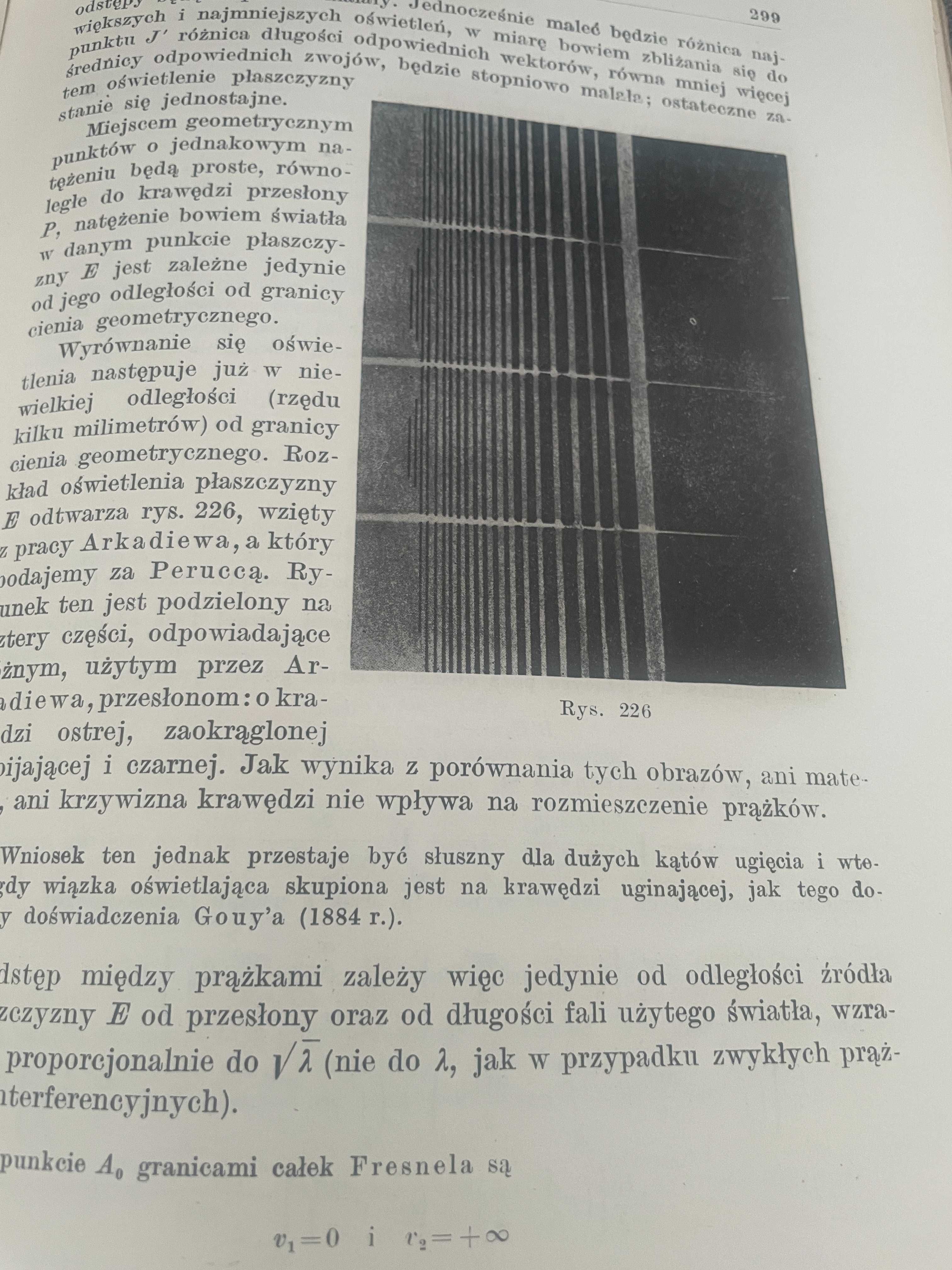 Optyka prace matematyczno-fizyczne Marian Grotowski 1954 r